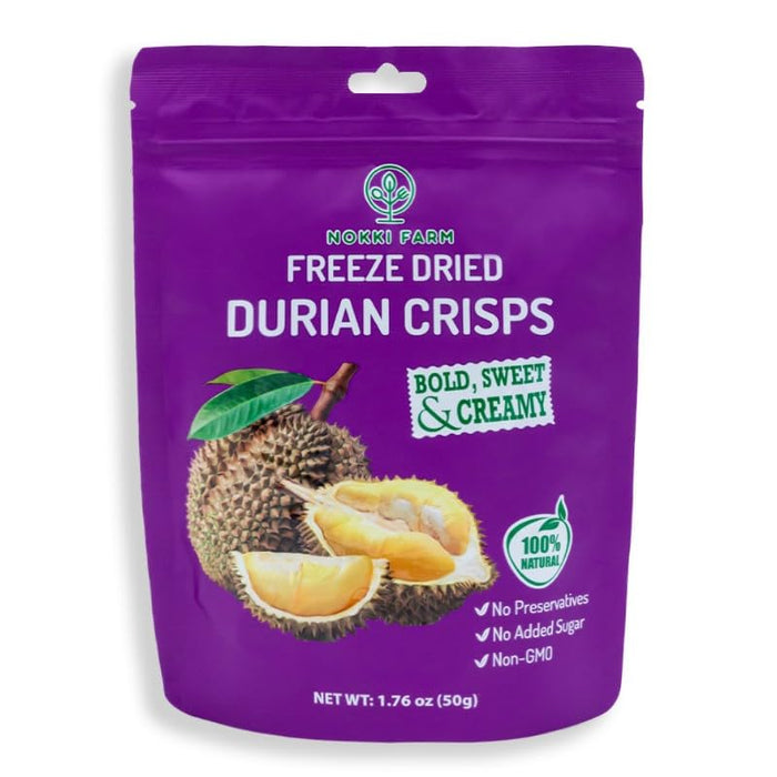 NOKKI FARM Freeze Dried Mangosteen - Healthy & Exotic Tropical Fruit Snacks, No Added Sugar or Preservatives, Kid-Approved, Shelf-Stable & Portable for On-The-Go Snacking - (Pack of 3)