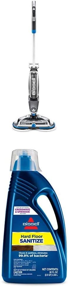 BISSELL® Spinwave Cordless Pet Hard Floor Spin Mop Cleaner 18V with washable mop pads for sealed hard floors, 23157