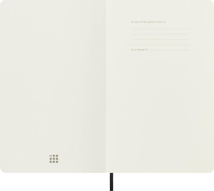 Moleskine Classic Notebook, Soft Cover, Large (5" x 8.25") Ruled/Lined, Black, 192 pages