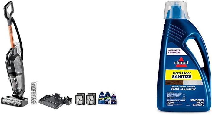 BISSELL® CrossWave® HydroSteam™ Deluxe Wet Dry Vac, Multi-Purpose Vacuum, Wash, and Steam, Formula Included, Green, 3515G
