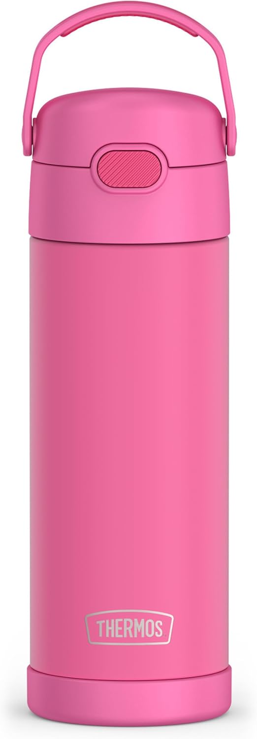 THERMOS FUNTAINER Stainless Steel Bottle 16 Ounce with Wide Spout Lid