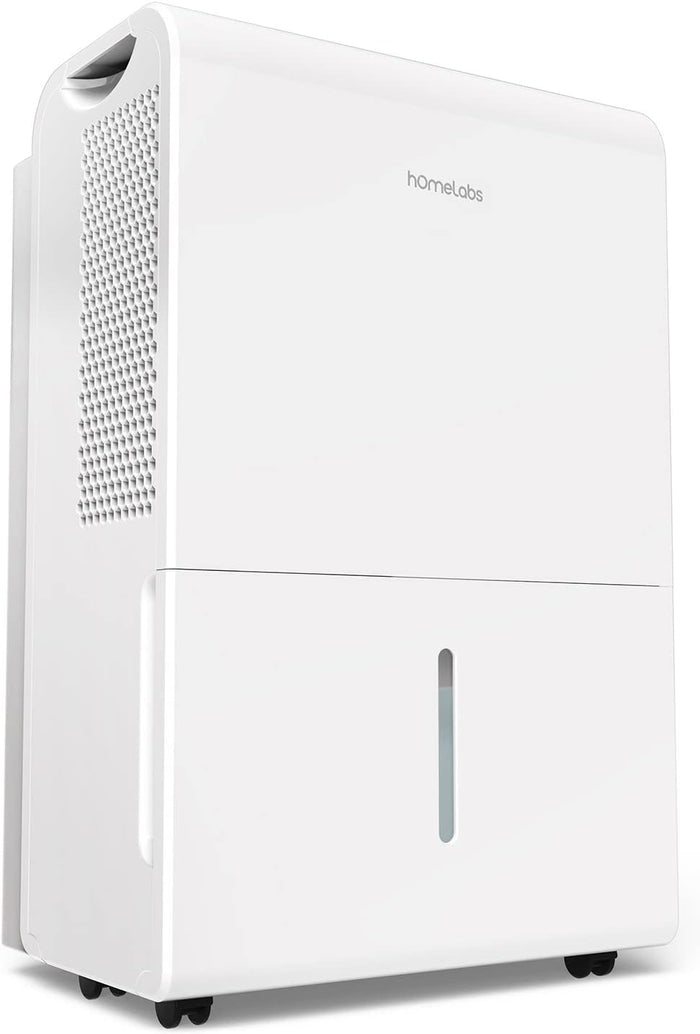 hOmeLabs Dehumidifier for Home, Office, Basements with Powerful Moisture Removal, Humidity Control, Auto Shut-off, Quiet Operation - 7,000 Sq Ft Wi-Fi with Pump (50 Pint MAX 120 Pint at 95°F, 90% RH)