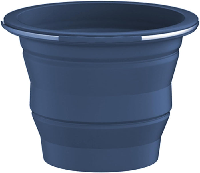 Collapsible Buckets, Silicone Bucket, Household Cleaning or Car Washing, Portable Folding Bucket for Fishing or Camping, 2.6 Gallons (10 Liters), Space-Saving Design, Round(Blue)