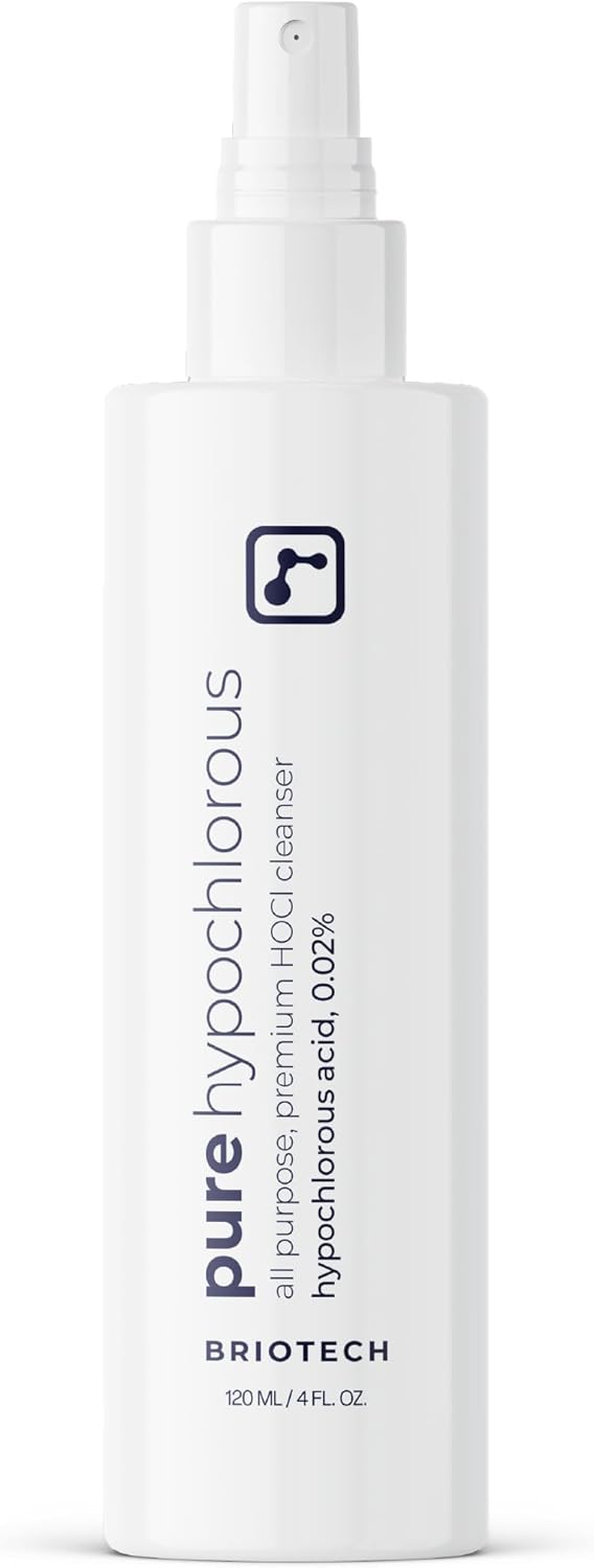 BRIOTECH Pure Hypochlorous Acid Spray and Cleanser, Original Premium HOCl Topical Solution, Multi-Purpose Cleaner, Family Approved & Pet Friendly, 8 fl oz