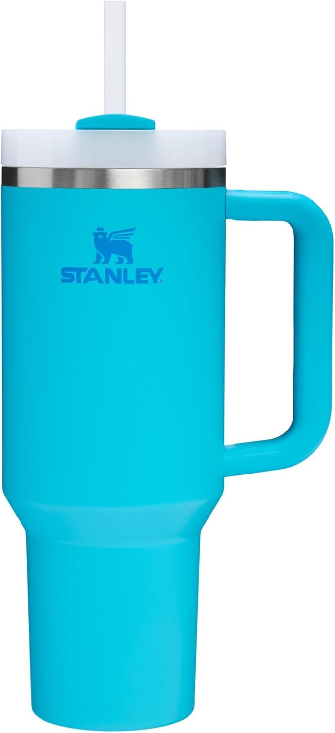 Stanley Quencher H2.0 Tumbler with Handle and Straw 30 oz | Flowstate 3-Position Lid | Cup Holder Compatible for Travel | Insulated Stainless Steel Cup | BPA-Free | Cherry Blossom