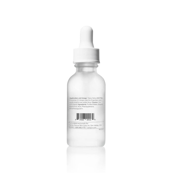 ClarityRx Daily Dose of Water Hyaluronic Acid Serum for Face, Daily Anti Aging Hydrating Serum Treatment for Dry, Dull Skin, Natural & Plant Based