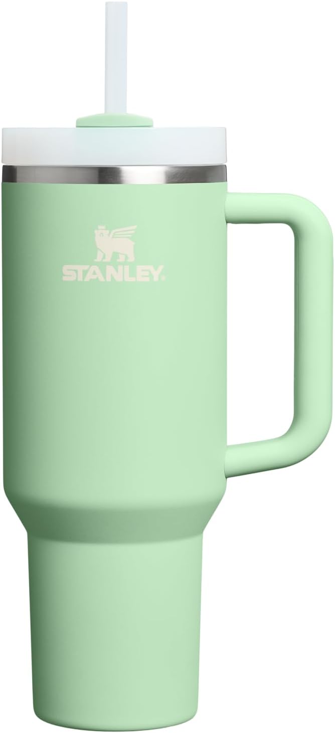 Stanley Quencher H2.0 Tumbler with Handle and Straw 30 oz | Flowstate 3-Position Lid | Cup Holder Compatible for Travel | Insulated Stainless Steel Cup | BPA-Free | Cherry Blossom