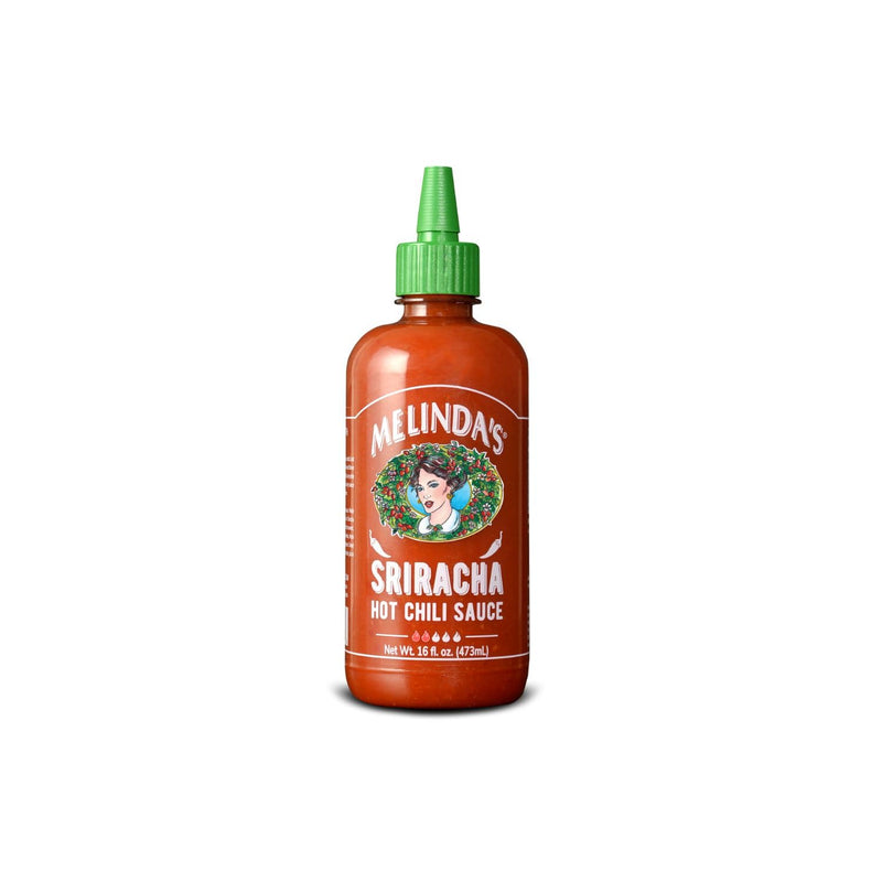 Melinda’s Sriracha Hot Sauce - Classic, Gourmet Sriracha Sauce Made with Fermented Red Jalapeños & Garlic - Keto, Vegan, Non-GMO and Gluten Free Hot Sauce - 12oz, 3-Pack