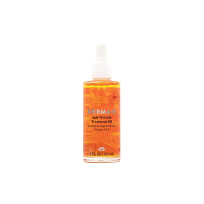 DERMA E Anti-Wrinkle Treatment Oil – Anti-Aging Face Oil with Vitamin A and Vitamin E – Fragrance Free Face and Neck Moisturizer for Youthful, Vibrant Skin, 2 oz