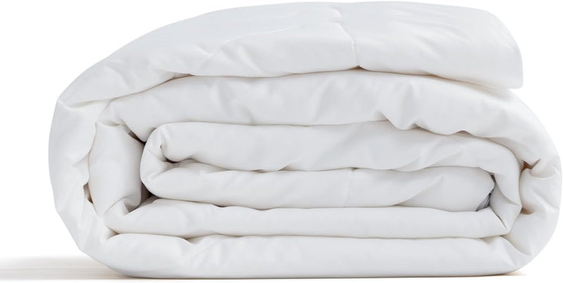Duvet Insert 100% Cotton Comforter Shell Summer Lightweight, Australian Wool Cotton Filling, Noiseless Temperature Regulation Breathable Comfortable Wool Bedding for Luxurious Sleep Queen Size