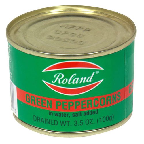 Roland Foods Green Peppercorns in Vinegar, Specialty Imported Food, 3.55 fl oz