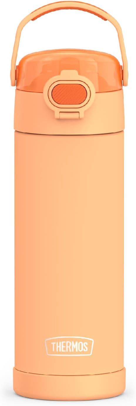 THERMOS FUNTAINER Stainless Steel Bottle 16 Ounce with Wide Spout Lid