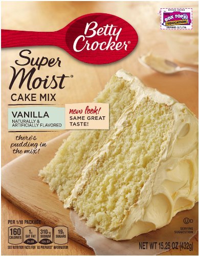 Betty Crocker Favorites Super Moist Butter Recipe Yellow Cake Mix, Holiday Baking, 13.25 oz (Pack of 12)