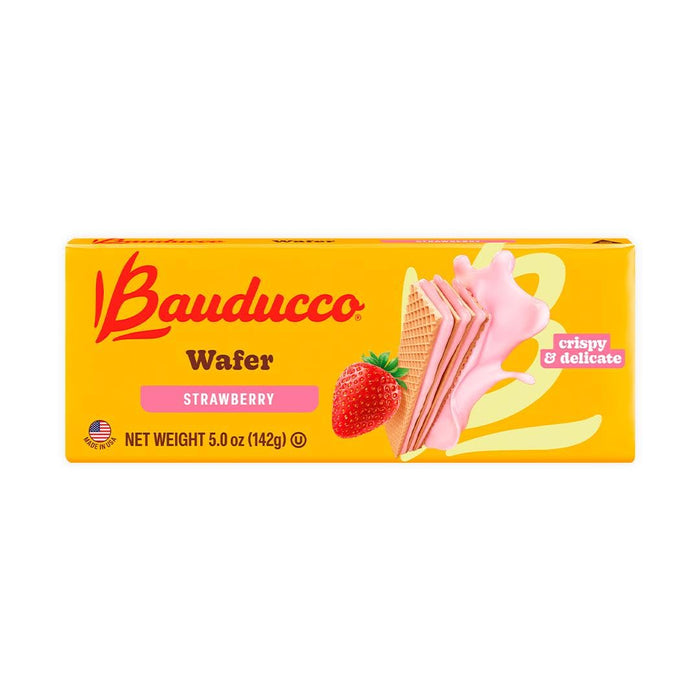 Bauducco Chocolate Wafers - Crispy Wafer Cookies With 3 Delicious, Indulgent, Decadent Layers of Chocolate Flavored Cream - Delicious Sweet Snack or Desert - 5.0 oz (Pack of 1)