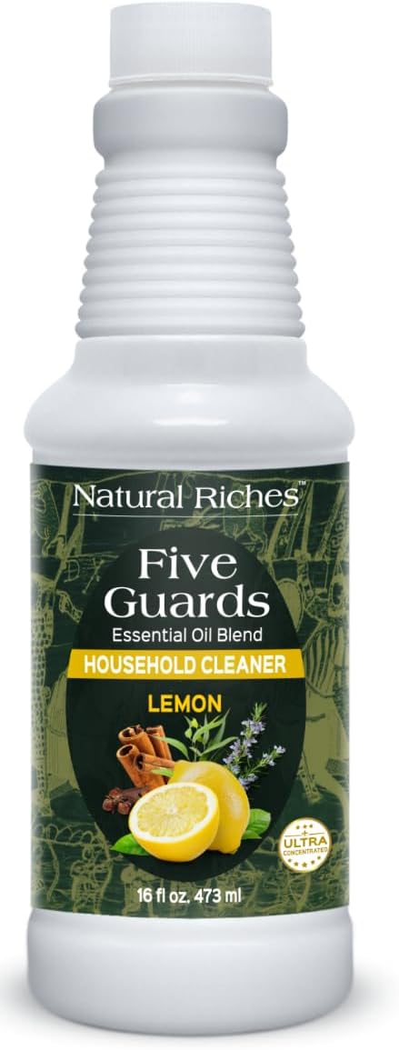 Natural Riches Household Cleaner Concentrate Five Guards from The Tales of French stories of Thieves Essential Oil Blend Household Cleaner - 32 fl oz