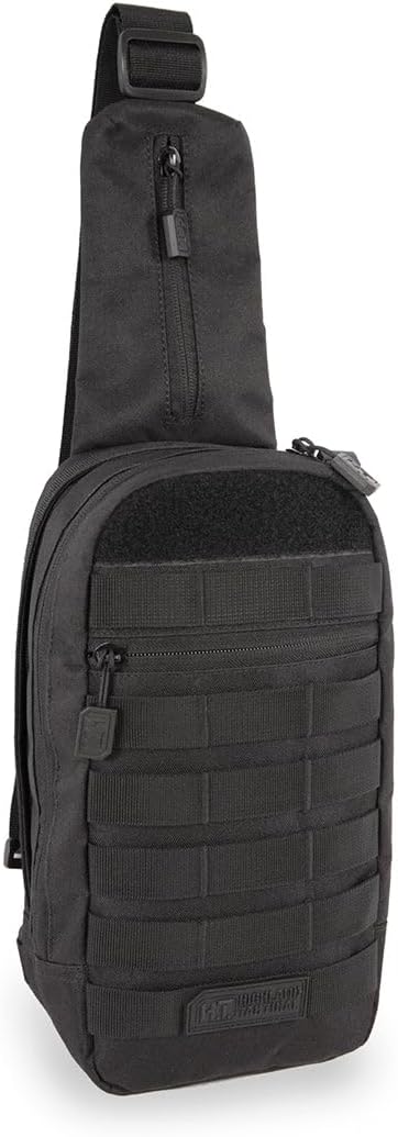 Highland Tactical Tactical Sling Bag, Black