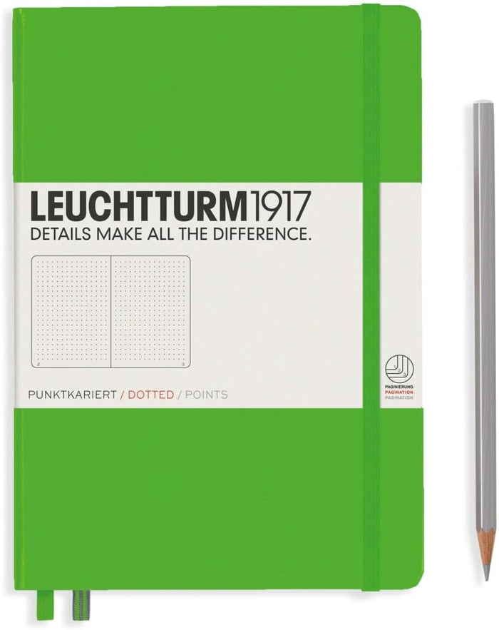 LEUCHTTURM1917 - Notebook Hardcover Medium A5-251 Numbered Pages for Writing and Journaling (Rising Sun, Dotted)