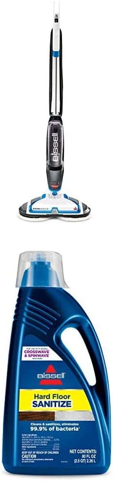 Bissell® SpinWave Hard Floor Expert Corded Spin Mop Cleaner with Washable mop Pads for Sealed Hard Floors, 20393