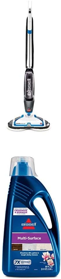 Bissell® SpinWave Hard Floor Expert Corded Spin Mop Cleaner with Washable mop Pads for Sealed Hard Floors, 20393