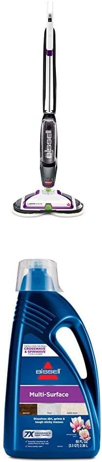 Bissell® SpinWave Hard Floor Expert Corded Spin Mop Cleaner with Washable mop Pads for Sealed Hard Floors, 20393