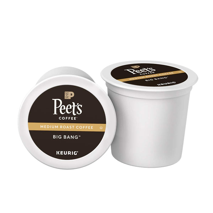 Peet's Coffee, Medium Roast Keurig K-Cup Pods - Big Bang 60 Count (6 Boxes of 10 K-Cup Pods)