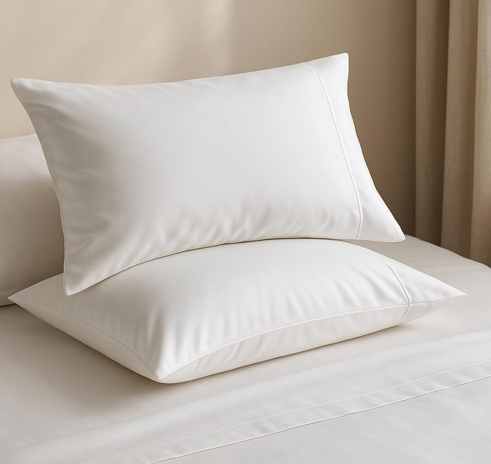 Eucalyptus Sheets – 100% Tencel Cooling Sheets, 300 TC Ultra-Soft, Breathable Percale Weave, 4-Piece Bedding Set for a Refreshing, Comfortable Sleep (White, King)