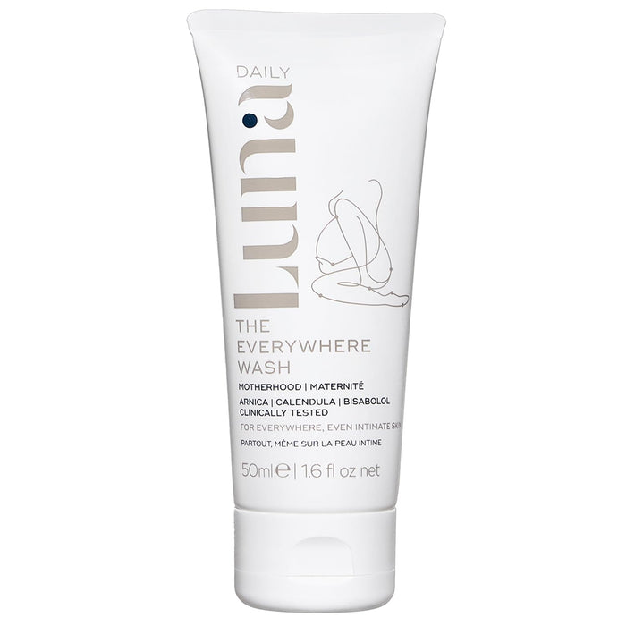 Luna Daily Intimate Feminine Wash, Coconut & Lactic Acid Formula | pH-Balanced Body Wash for Women |Nourishing Cleanser for Pregnancy, Postpartum & Sensitive Skin | Gentle & Maternity-Safe, 50ml
