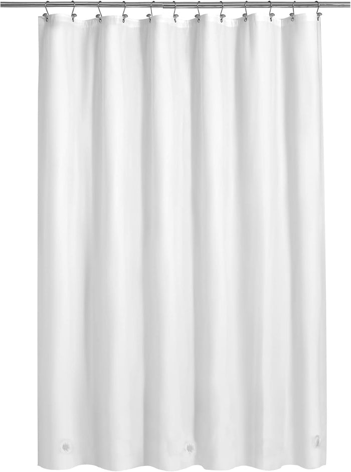 Barossa Design Plastic Shower Liner Clear - Premium PEVA Shower Curtain Liner with Rustproof Grommets and 3 Magnets, Waterproof Cute Lightweight Standard Size Bathroom Curtains - Clear
