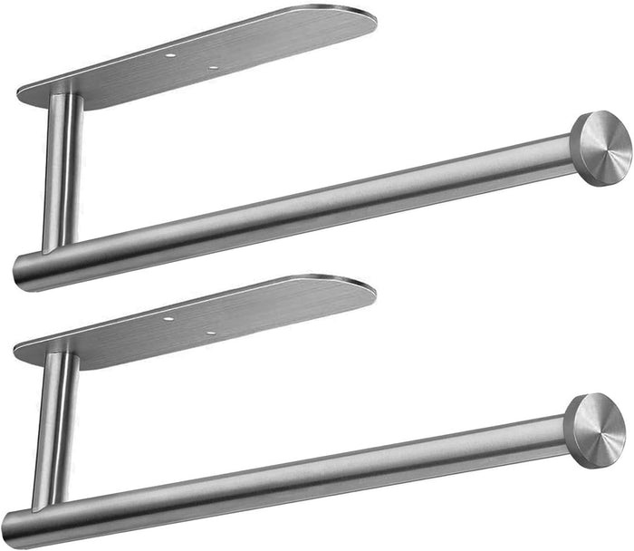 Paper Towel Holders for Kitchen,Paper Towels Bulk- Self-Adhesive Under Cabinet,Both Available in Adhesive and Screws,Stainless Steel