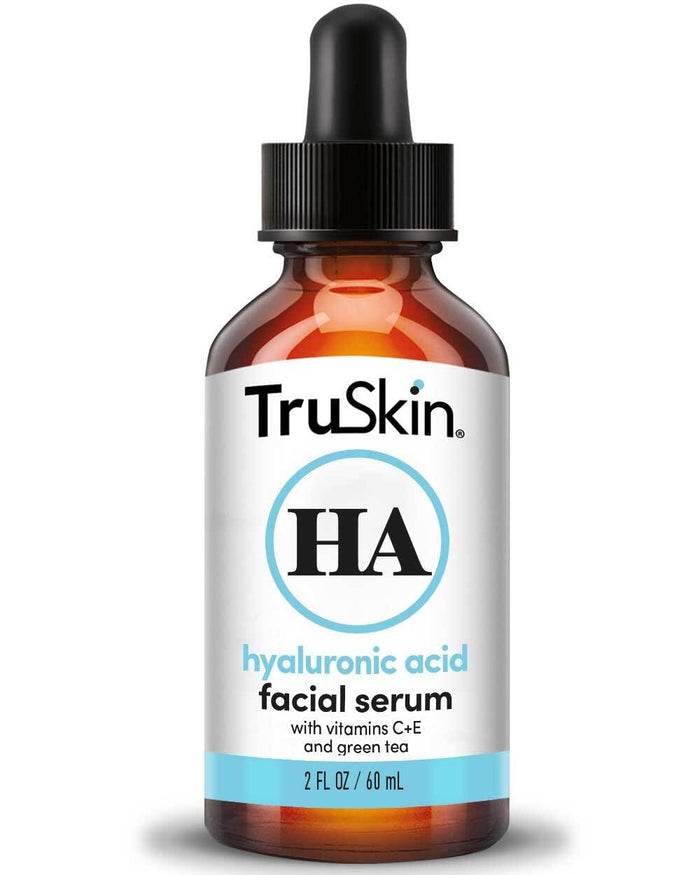 TruSkin Hyaluronic Acid Serum for Face + 7 Ultra Hydrating Ingredients – Best Face Serum for Moisturizing, Visibly Plumping Skin & Smoothing the Look of Fine Lines, 1 fl oz