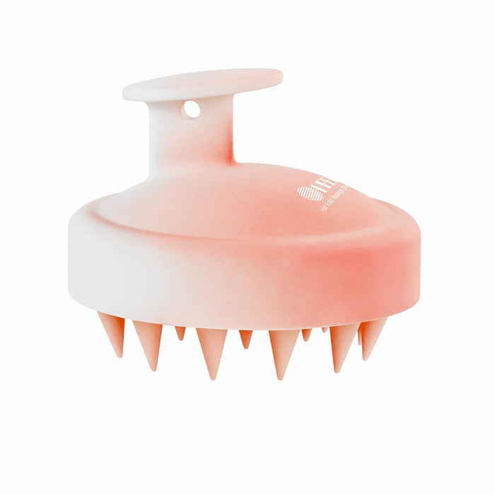 HEETA Scalp Massager Hair Growth, Soft Silicone Scalp Scrubber Shampoo Brush for Exfoliation, Dandruff Removal Head Massage Stress Relax, Wet & Dry Use for Thick Thin Curly Hair Care, Black