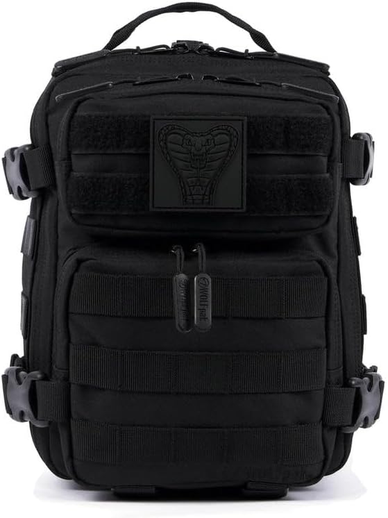 WOLFpak 9L Mini Tactical Backpack for Men & Women | Compact, Small Everyday Carry Bag for Gym, School, Travel | Durable, Water-Resistant Daypack with Molle System and Patch Panel (Nightshade Edition)