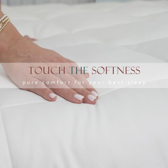ACCURATEX Lightweight Duvet Insert Queen Size - Summer Bedding Comforter - 250GSM Filled Thin Duvet - Soft & Breathable, Quilted Comforters with 8 Tabs,White,Queen/Full 90x90 Inches