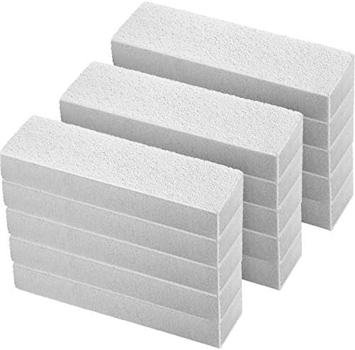 20 Pieces Pumice Stones for Cleaning - Pumice Scouring Pad, Stick Cleaner for Removing Toilet Bowl Ring, Bath, Household, Kitchen, Pool, 5.9 x 1.4 x 0.9 Inch(Gray)