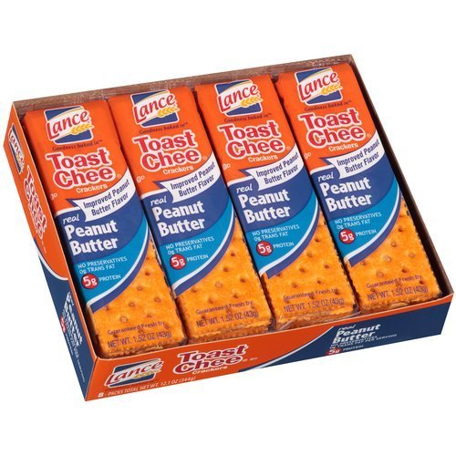 Lance Sandwich Crackers, Variety Pack, 3 Flavors, 20 Individually Wrapped Packs, 6 Sandwiches Each