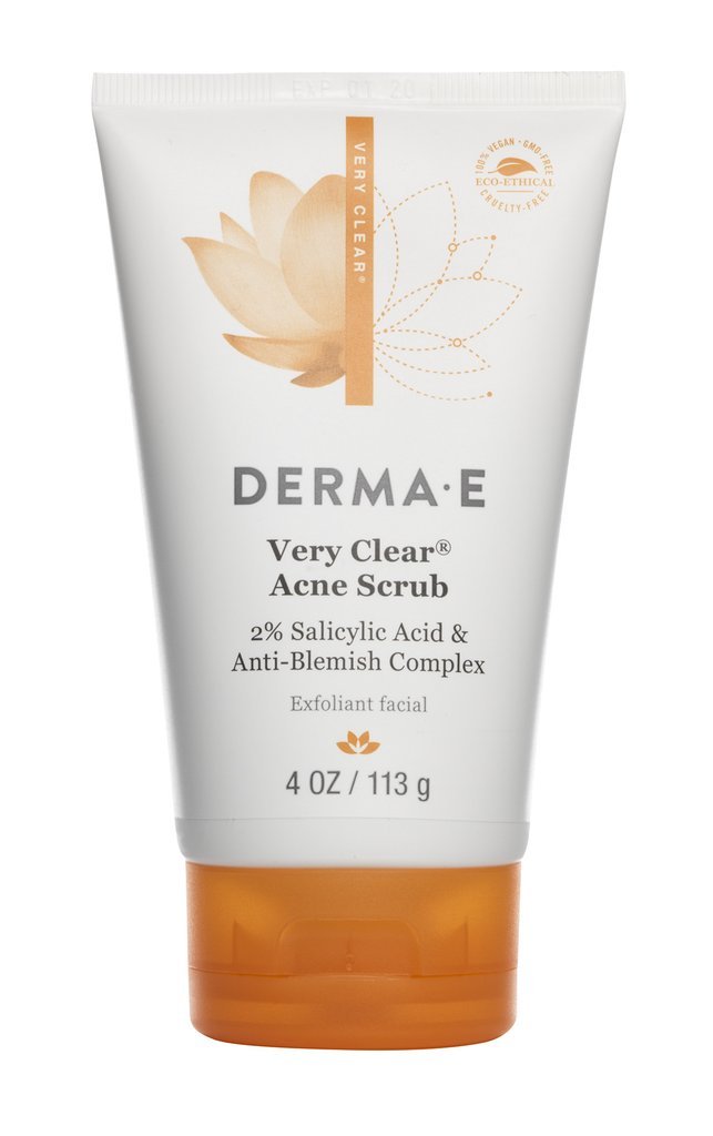 DERMA E Purifying Daily Facial Detox Scrub with Activated Charcoal and Seaweed Extract –Exfoliating Face Scrub Cleanses, Smooths and Brightens, 4oz