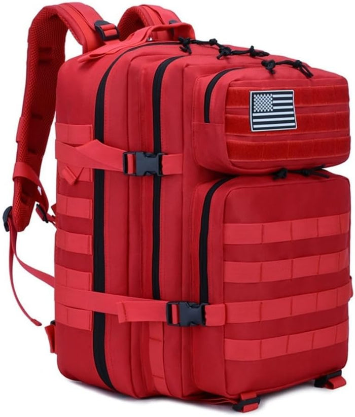 45L Military Tactical Backpack for Men & Women Bug Out Bag Assault pack Molle Daypack Hiking Trekking Rucksack(45L purple)