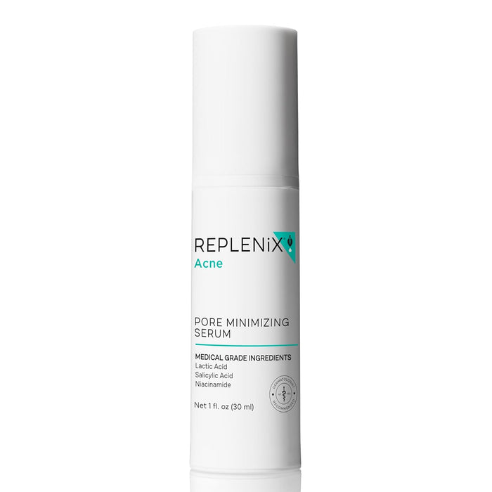 Replenix Pore Minimizing Face Serum with Medical-Grade Niacinamide, Lactic & Salicylic Acids, Dermatologist-Recommended for Large Pores & Uneven Skin (1 fl. oz)