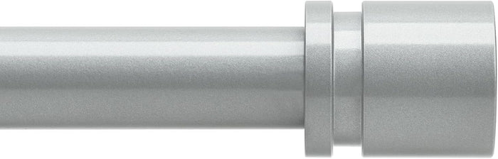 Curtain Rods for Windows 16 to 144 Inches Adjustable Length 1 Inch Diameter Window Curtain Rod with Aluminium Finials, Black