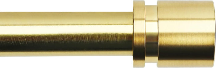Curtain Rods for Windows 16 to 144 Inches Adjustable Length 1 Inch Diameter Window Curtain Rod with Aluminium Finials, Black