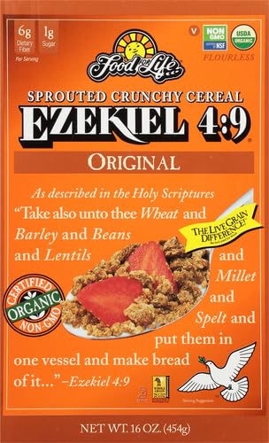 Food For Life, Ezekiel 4:9 Organic Sprouted Grain Cereal, Original, 16 oz