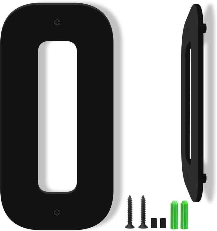 8 Inch Floating Black Acrylic House Numbers Letters, House Address Numbers for Outside, Modern Acrylic Letters, Black Address Letter and Number for Home Office Yard (A)