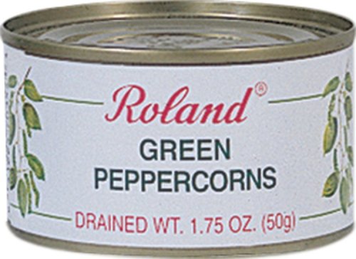 Roland Foods Green Peppercorns in Vinegar, Specialty Imported Food, 3.55 fl oz
