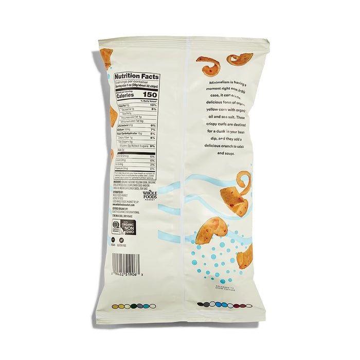 365 by Whole Foods Market, Organic Sea Salt Corn Chips, Vegan, Gluten-Free, 9 Ounce