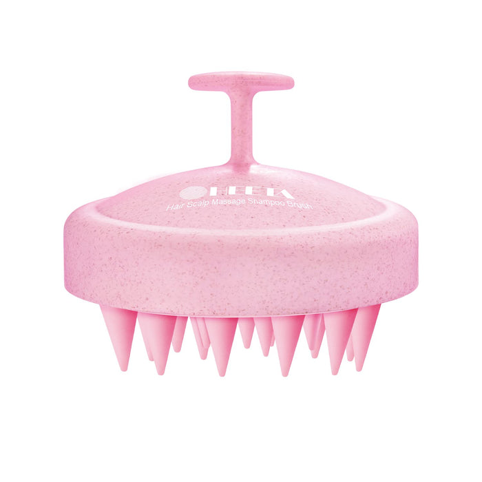 HEETA Scalp Massager Hair Growth, Soft Silicone Scalp Scrubber Shampoo Brush for Exfoliation, Dandruff Removal Head Massage Stress Relax, Wet & Dry Use for Thick Thin Curly Hair Care, Black