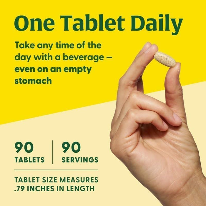 MegaFood One Daily Mens Multivitamins - Multivitamin for Men - Vitamin C, Vitamin D3 & Vitamin B12 - Muscle, Energy Metabolism & Immune Support - Vegetarian, Gluten Free - 90 Tablets, 90 Servings