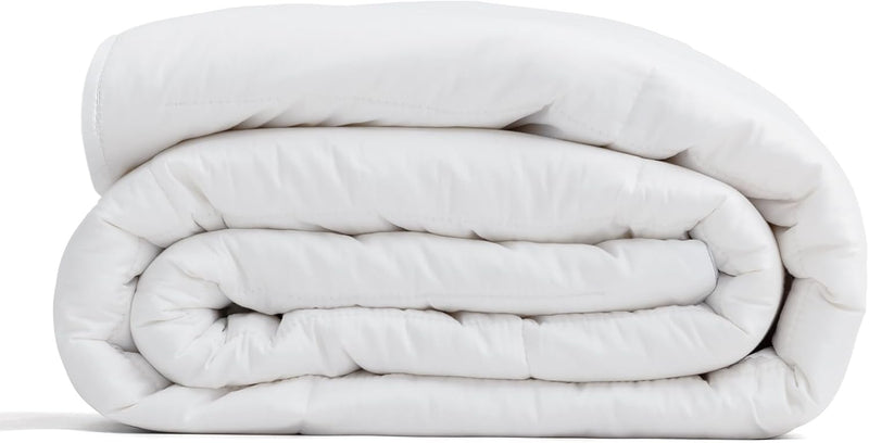 Duvet Insert 100% Cotton Comforter Shell Summer Lightweight, Australian Wool Cotton Filling, Noiseless Temperature Regulation Breathable Comfortable Wool Bedding for Luxurious Sleep Queen Size