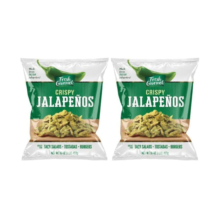 Fresh Gourmet Crispy Lightly Salted Jalapenos | Low Carb | Crunchy Snack and Salad Topper | 3.5 Ounce, Pack of 6