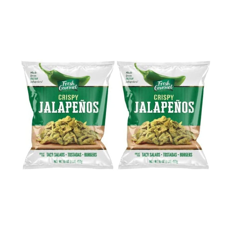 Fresh Gourmet Crispy Lightly Salted Jalapenos | Low Carb | Crunchy Snack and Salad Topper | 3.5 Ounce, Pack of 6