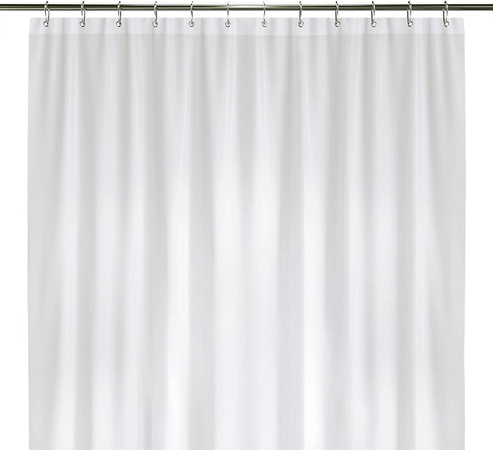 LiBa Bathroom Shower Curtain Waterproof Plastic Shower Curtain Premium PEVA Non-Toxic with Rust Proof Grommets Clear 8G Bathroom Accessories 72x72